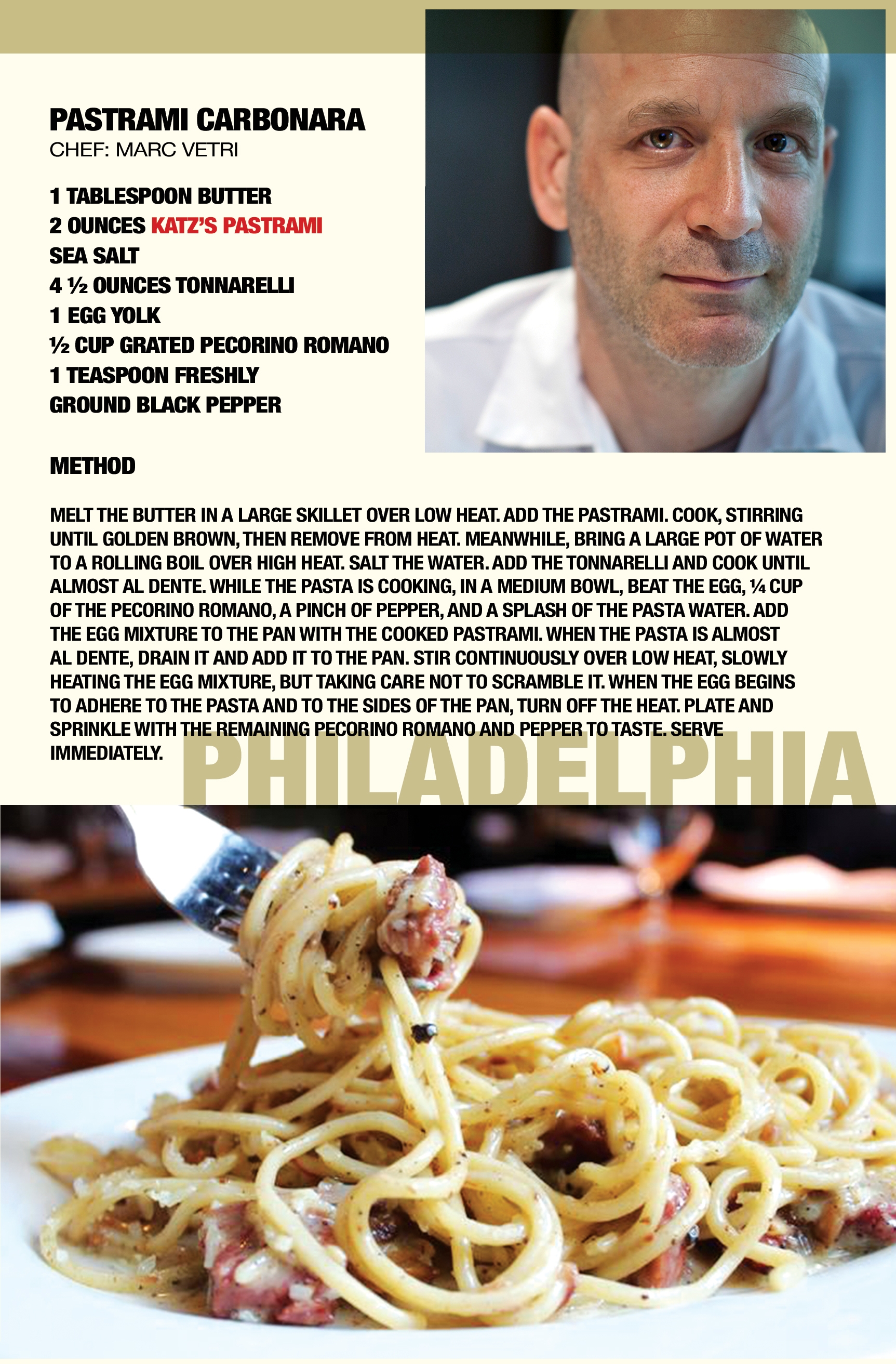 Pastrami Carbonara